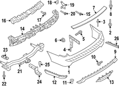 Bumper Corner Cover Extension Side Bar (King Ranch, Limited)