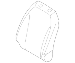 Seat Back Cushion Cover Covers Kit - Left, Front