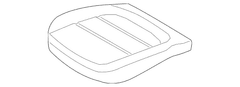 Seat Cover Cushion - Left, Front