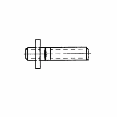 M10 x 52mm Special Stud for Exhaust Manifold, Grade 10.9