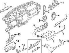 Instrument Panel Bezel Molding