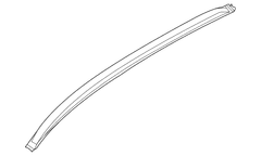 Roof Luggage Carrier Side Rail Rack Cross - Left