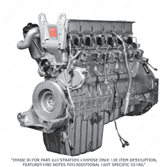 3/4 Engine MBE4000 12.8L EPA07 460979