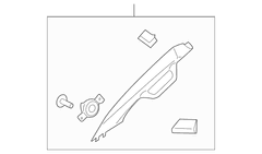 Body A-Pillar Trim Panel Windshield molding - Right (Limited)