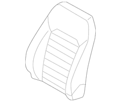Seat Back Cushion Cover - Right, Front