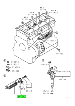 RAIL ASSY,FUEL INJECTION 1