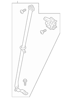 Seat Belt Lap and Shoulder - Right, Rear (Extended Wagon)