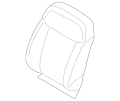 Seat Back Cushion Cover - Right, Front