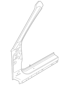Uniside Door Frame - Left, Outer (Convertible)