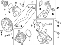 Engine Water Pump Housing <br>Housing for the 2.3 LITER