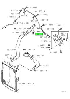 HOSE,RADIATOR CONDENSER TANK 1