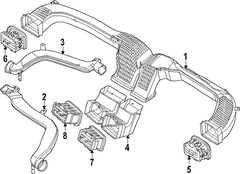 Dashboard Air Vent <br>An opening in the that allows blown to reach compartment grille Cover