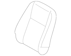 Seat Back Cushion Cover - Front, Passenger