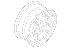 Wheel Rim 17 X 7.5 Style 1, 8.0 17