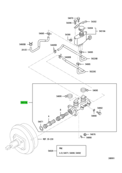 CYLINDER ASSY,BRAKE MASTER 1