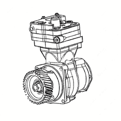 1 Cylinder Air Compressor for OM904 Euro 4/5