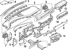 Dashboard Air Vent <br>An opening in the that allows blown to reach compartment grille Cover