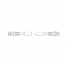 Hose Assembly No. 16 x 31.6 inches for S60 14L DDEC 4