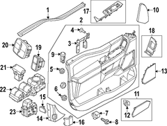 Door Interior Trim Panel - Right, Front, Lower