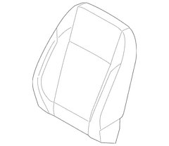 Seat Back Cushion Cover - Left, Front