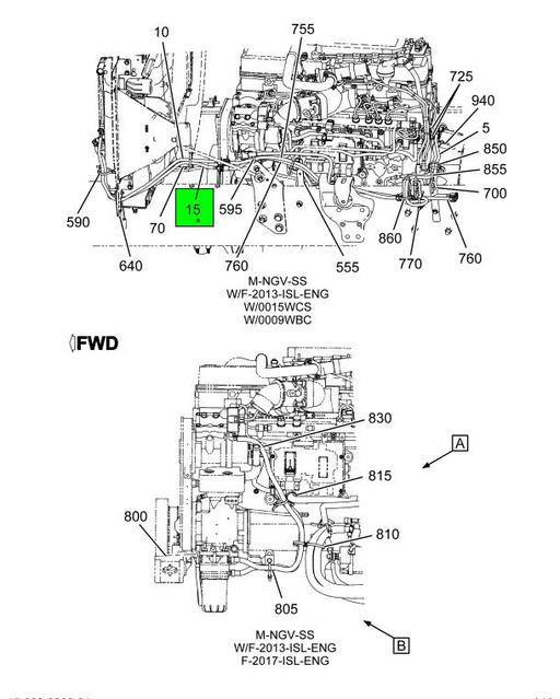 4075972C1 | Genuine Navistar International® TUBE FORMED FUEL LINE ASSEMBLY  FUEL COOLER