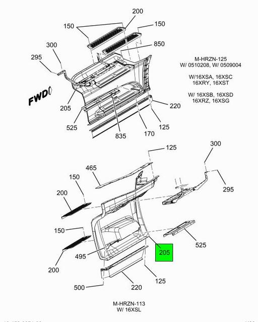 6725848C2 | Genuine Navistar International® PANEL 125 BBC LF MIC AERO 2022  GHG