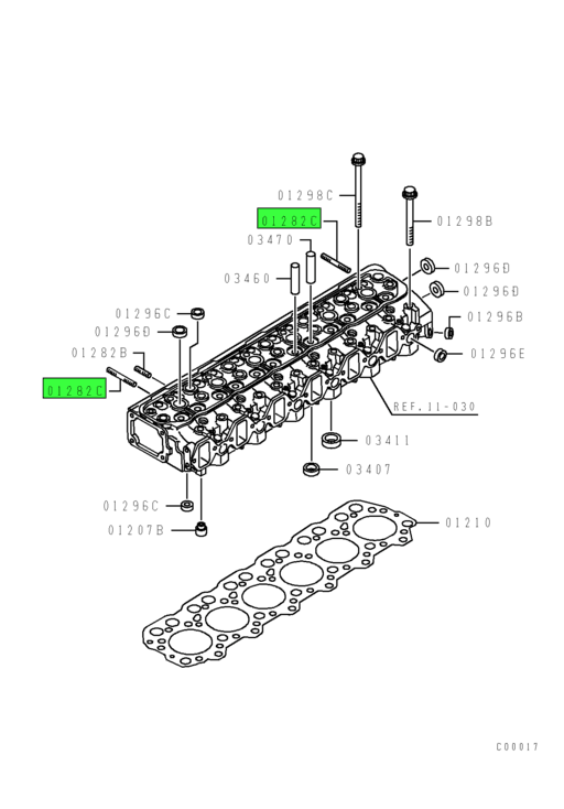 MH002168 Mitsubishi FUSO | Cylinder Head Stud | Source One