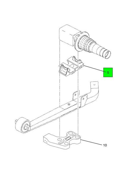 3548297C3 | Genuine Navistar International® SEAT REAR SPRING 60 DEGREE-462  AXLE WIDTH