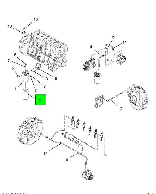 2591361C1 Navistar International | ELEMENT FUEL FILTER