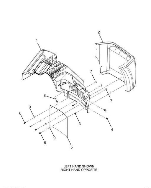 4054648C96 | Genuine Navistar International® EXTENSION FRONT FENDER  ASSEMBLY R MIC