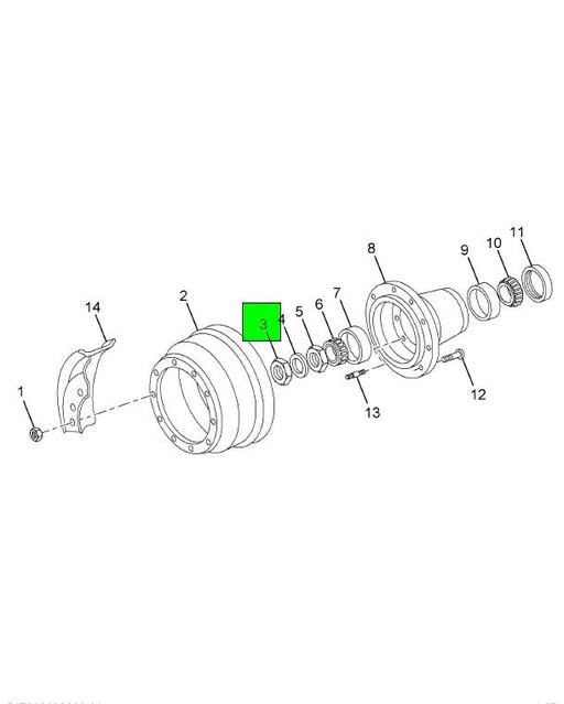 1693246C1 Navistar International | NUT SPINDLE OUTER