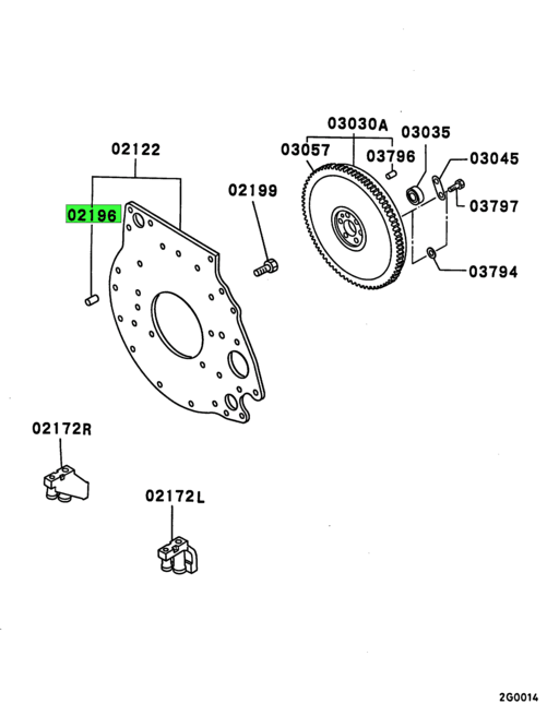 MF472405 Mitsubishi FUSO | Manual Transmission Case Pin