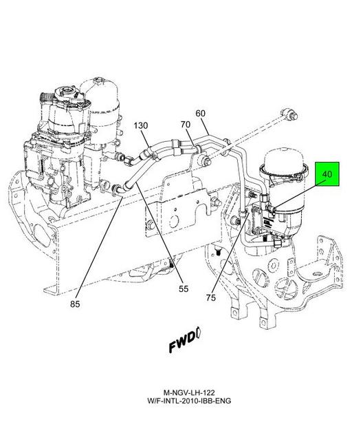 3013368C92 | Navistar International® | ADAPTER STRAIGHT-10 ORFS 