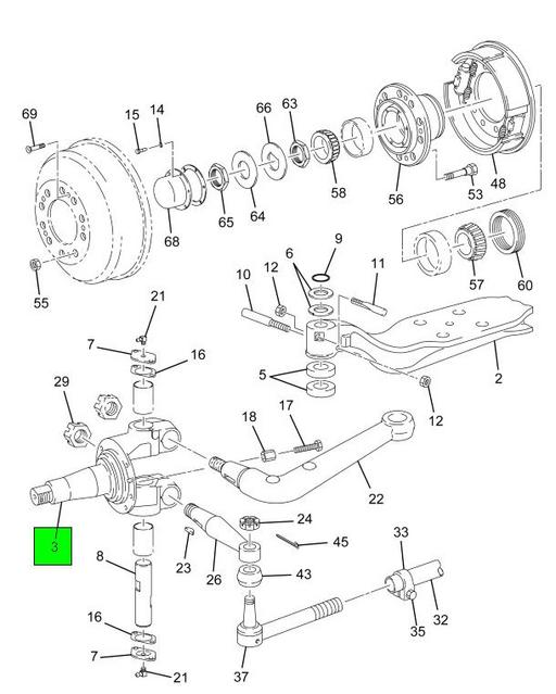 1699474C91 Navistar International | KNUCKLE STEERING LEFT
