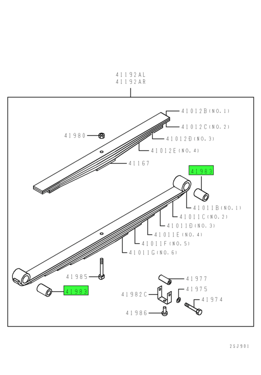 MT160891 Mitsubishi FUSO | Rear Suspension Spring Bushing | Source