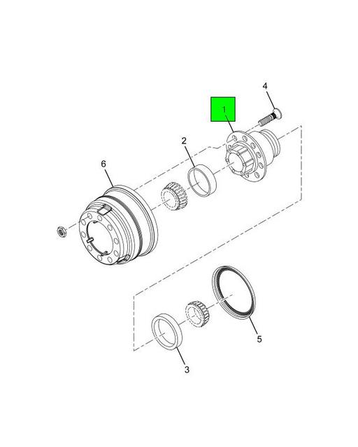 2610791C91 Navistar International | HUB FRONT WHEEL W/CUPS