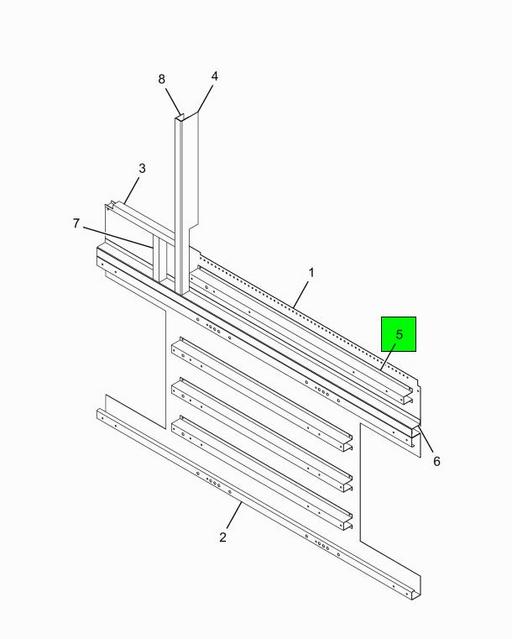 2225373C3 | Navistar International® | FLOOR-SILL MAIN 93 IN 