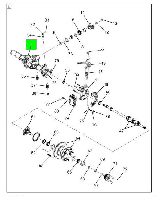 DS10164209 | Genuine Navistar International® HOUSINGSERVICE AXLE HOUSING