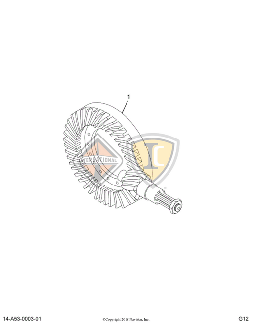 瑛心 2592706C91 Navistar International | GEAR SET DIFFERENTIAL