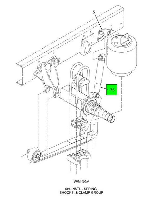 3549099C3 | Genuine Navistar International® ABSORBERSHOCK COMMON TO RI