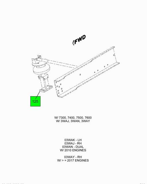 3723130C1 Navistar International | SEAT U BOLT FRONT SPRING