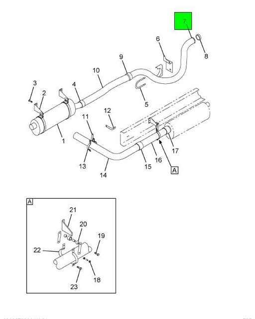 2005499C1 | Genuine Navistar International® PIPEEXHAUST I-6 NGD