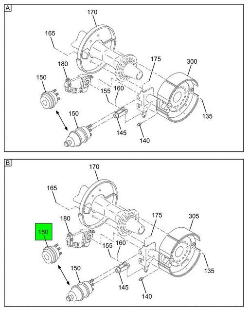 ZAJ3832951 Navistar International | CHAMBER BRAKE PIGGYBACK