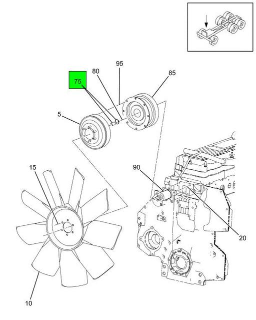 HOR994925 | Genuine Navistar International® BRACKET FAN SUPPORT