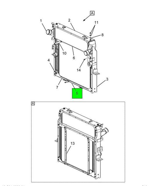 2519436C91 Navistar International | CHANNEL BOTTOM RADIATOR