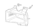 Fog Light Lamp - Left, Front