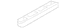 Roof Luggage Carrier Side Rail Bracket Support - Left (Special Edition Pack)