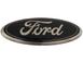 Smoke Chrome and Black Oval Ford Emblems