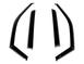Crew Cab Smoke Side Window Air Deflectors