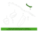 Curtain Air Bag Bracket Side Guide - Right